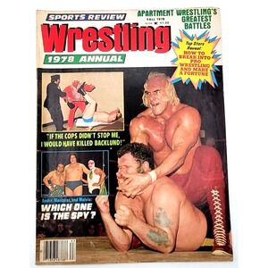 SPORTS REVIEW WRESTLING FALL 1978 ANNUAL‎ SUPERSTAR GRAHAM WOMEN WRESTLING